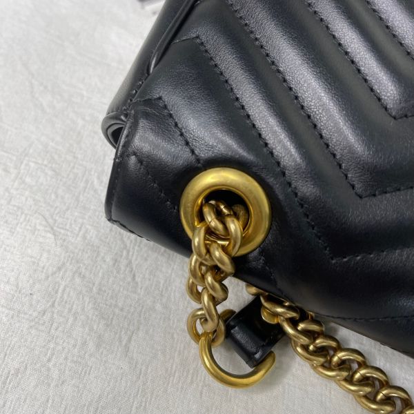 【12期0利率】GUCCI Marmont 小號肩背包【20年3月台灣購證】【95成新】 