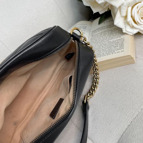 【9成新】【12期0利率】GUCCI GG Marmont 相機包 24公分 gucci 女包