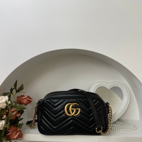 【12期0利率】GUCCI GG Marmont 相機包 24公分【9成新】 gucci 女包