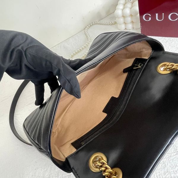 【12期0利率】GUCCI Marmont 小號肩背包【24年10月台灣購證】【99成新】 
