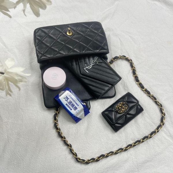 【12期0利率】CHANEL 23S金幣CF23羊蠟皮【95成新】 