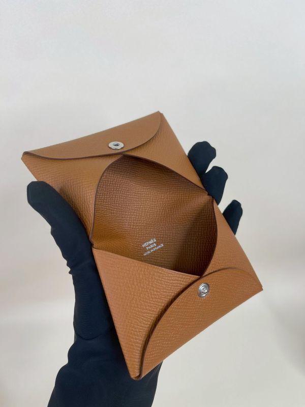 【95成新】Hermes Calvi 對開單層卡片套 