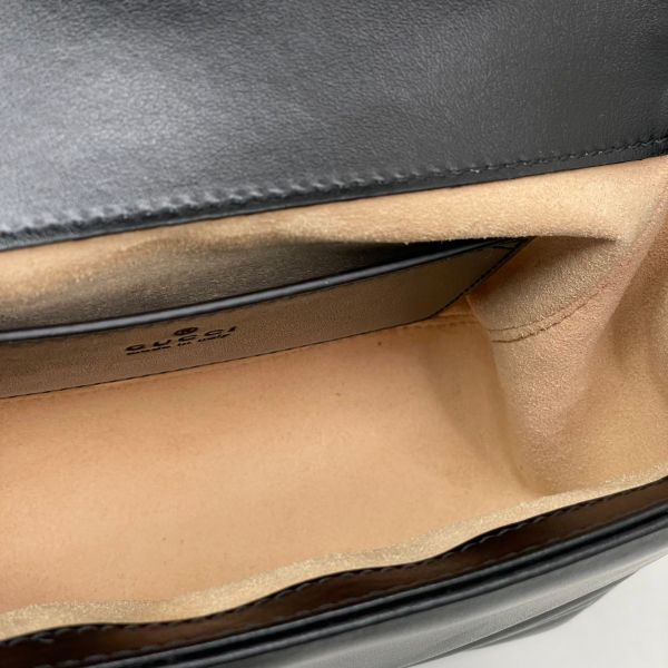 【99新】【12期0利率】GG Marmont絎縫迷你手提袋 方胖馬夢 