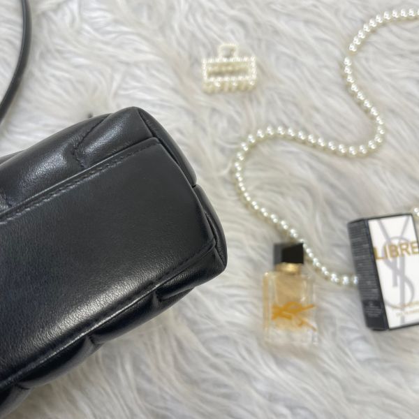 【分期0利率】 YSL LOULOU絎縫皮革Toy手袋 MINI 【9成新】 