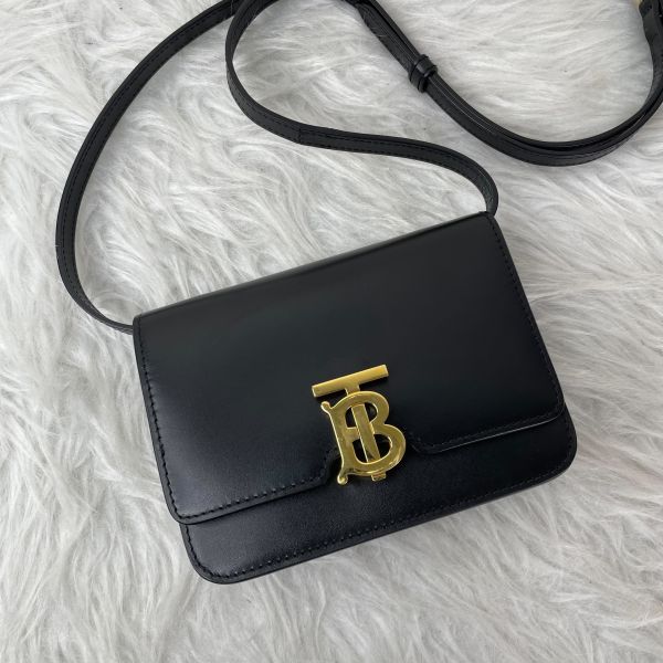 【12期0利率】BURBERRY BT 平滑牛皮 MINI小方胖【9成新】 