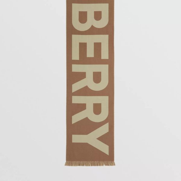 【12期0利率】【全新品】BURBERRY 大字母羊毛圍巾 男女皆可 