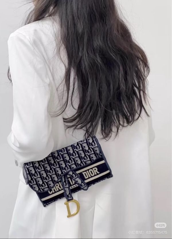【12期0利率】DIOR SADDLE 絨布老花馬鞍包【22年1月澳門購證】【成新】 