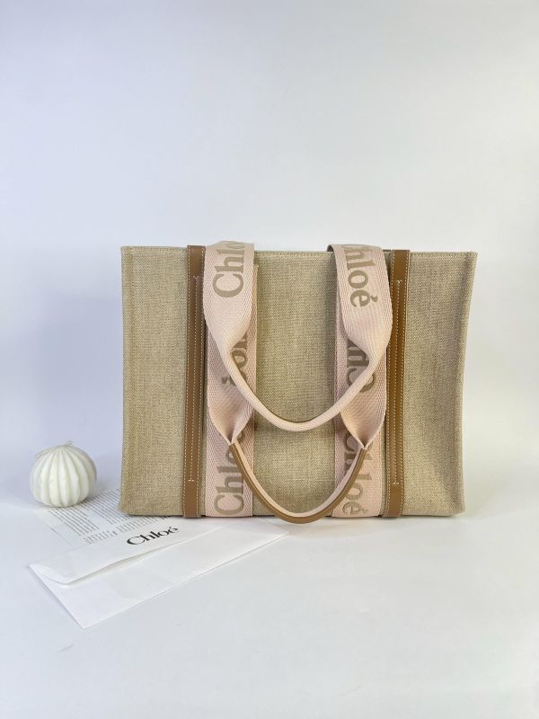 【95成新】Chloé 中號Woody Tote Bag 刺繡款 