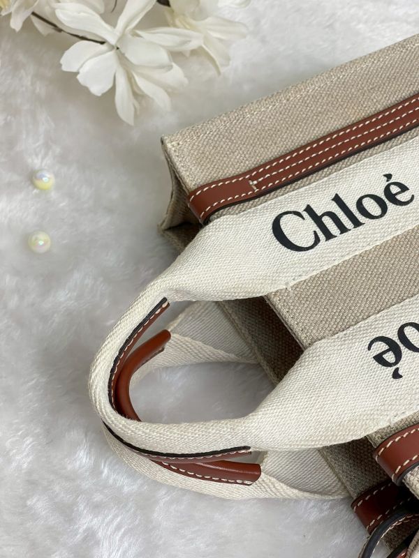 【分期0利率】CHLOE WOODY TOTE 迷你 棕【88成新】 