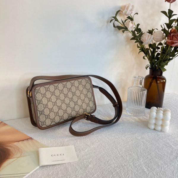 【12期0利率】GUCCI Retro GG Supreme 斜背方包【23年12月電商購證】【99成新】 