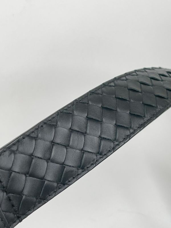 【9成新】BV細編織4CM圓頭皮帶 