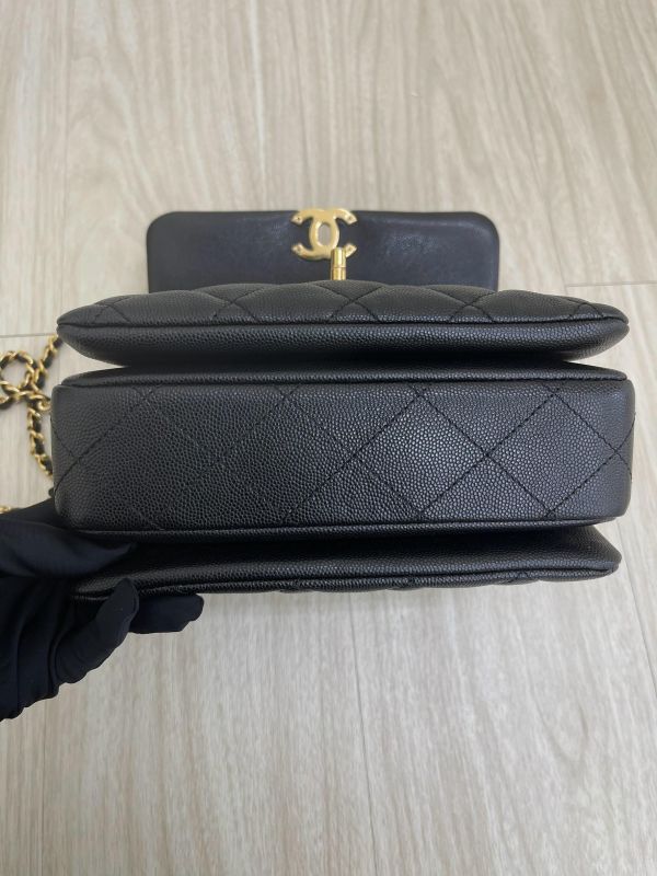【95成新】CHANEL 22K 雙鍊條方胖 