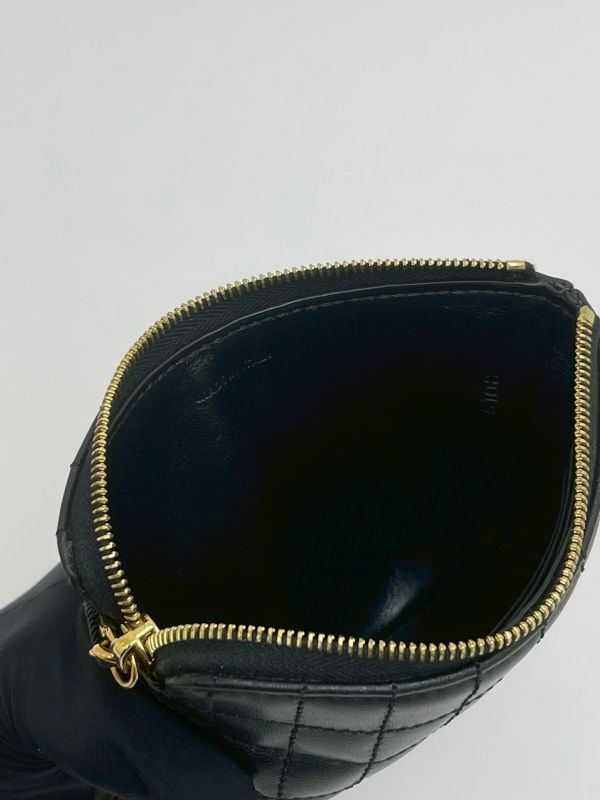 【95成新】CELINE C Charm 絎縫小牛皮零錢包 