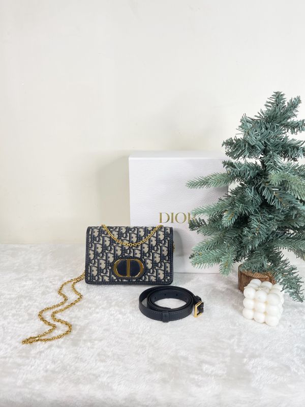 【95成新】DIOR 老花二合一腰包 