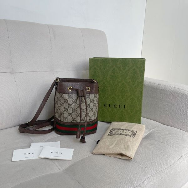 【12期0利率】GUCCI OPHIDIA GG 迷你水桶袋 【全新品】 