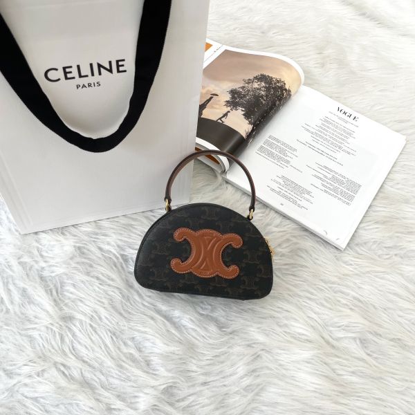 【12期0利率】CELINE半月形盒包 【9.5成新】 