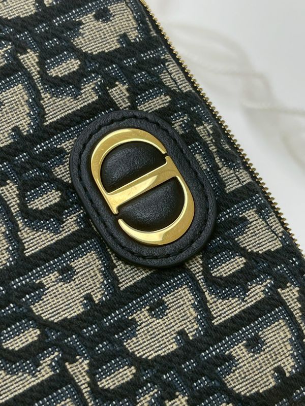 【95成新】Dior 老花零錢短夾 