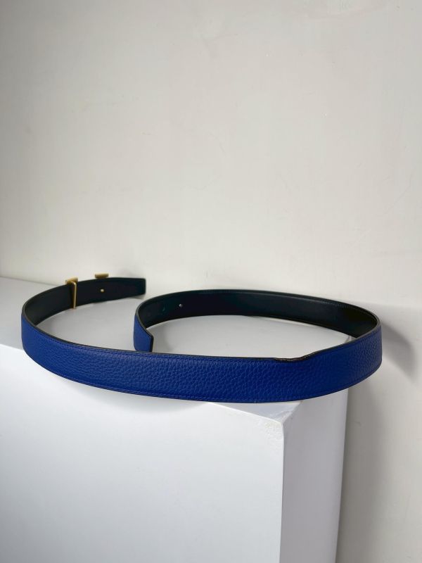 【9成新】HERMES 32MM 雙面皮帶 85CM 