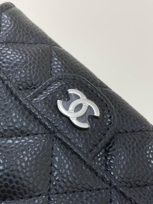 【未使用閒置品】CHANEL COCO 牛皮零錢卡包 