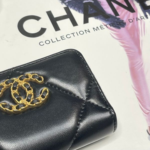 【12期0利率】CHANEL 19 拉鍊零錢包【23年台灣購證】【9成新】 