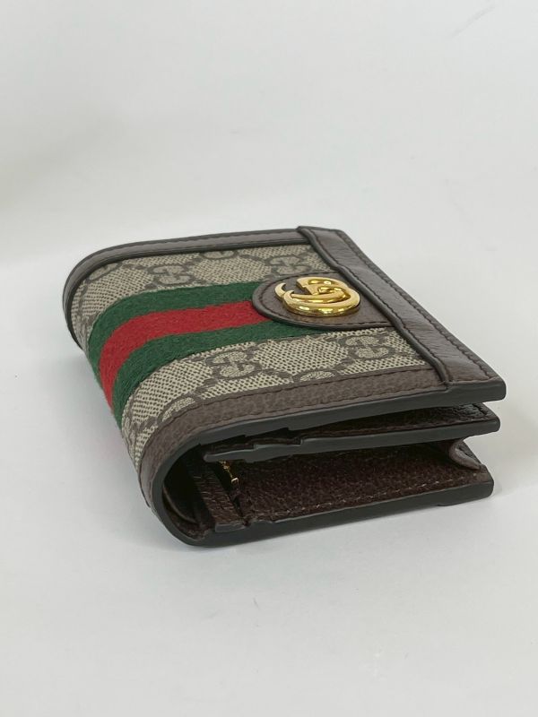 【分期0利率】GUCCI OPHIDIA GG零錢對開短夾【95成新】 