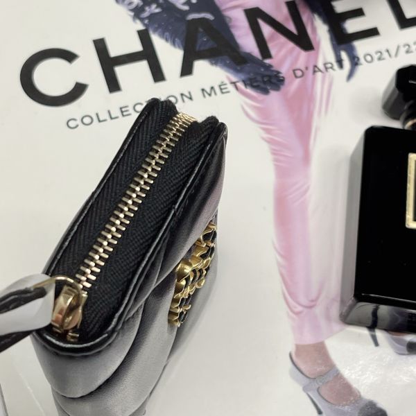【12期0利率】CHANEL 19 拉鍊零錢包【23年台灣購證】【9成新】 