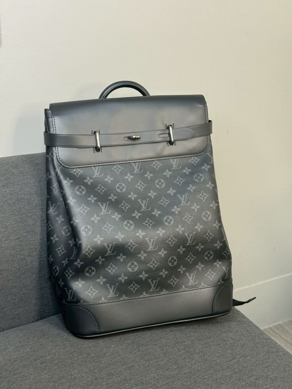 【分期0利率】LV Steamer 帆布後背包【未使用閒置品】 