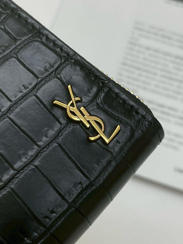 【未使用閒置品】YSL 拉鍊長夾 