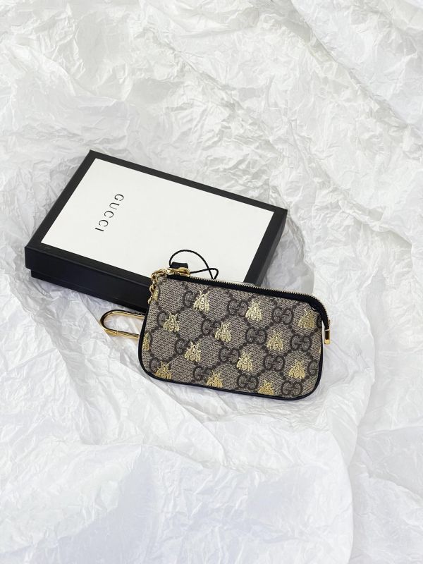 【95成新】GUCCI 一字拉鍊零錢包 