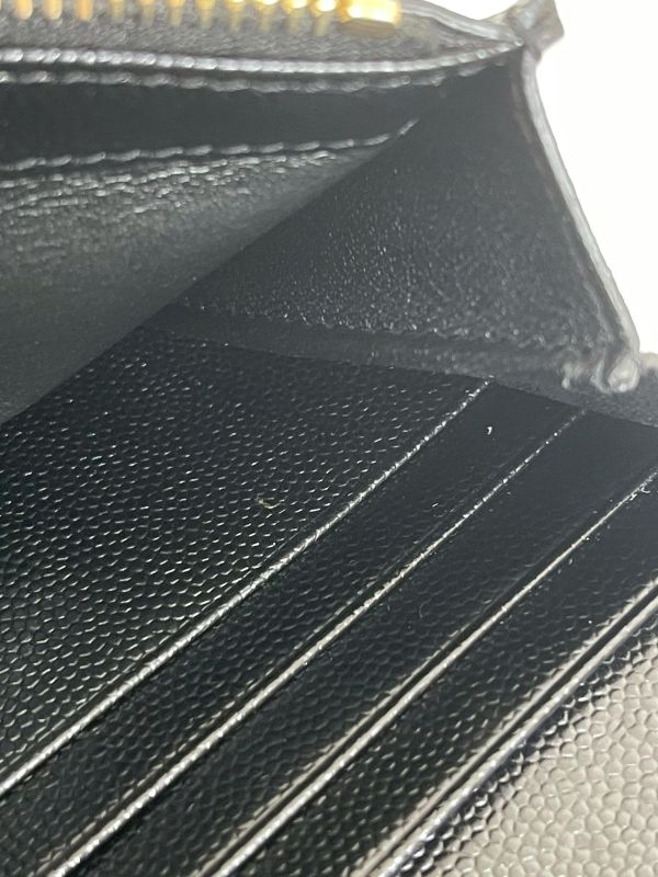 【9成新】YSL MONOGRAM 魚子醬信封長夾 