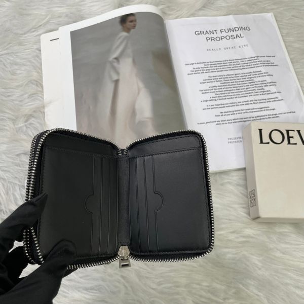 【12期0利率】LOEWE 雙層拉鍊零錢短夾【9成新】 