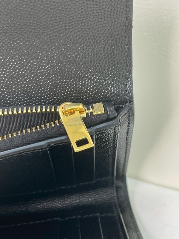 【99成新】YSL 魚子醬三折短夾 