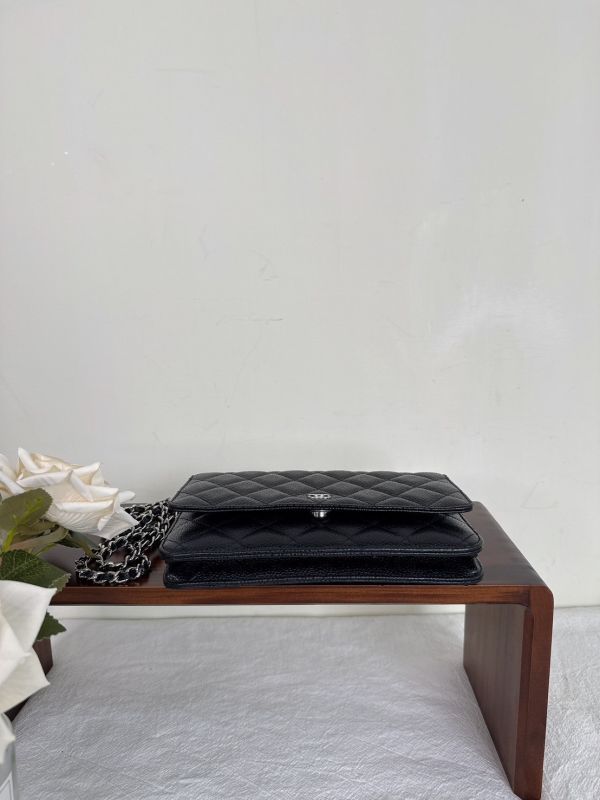 【分期0利率】CHANEL 魚子醬 WOC 黑銀 【95成新】 