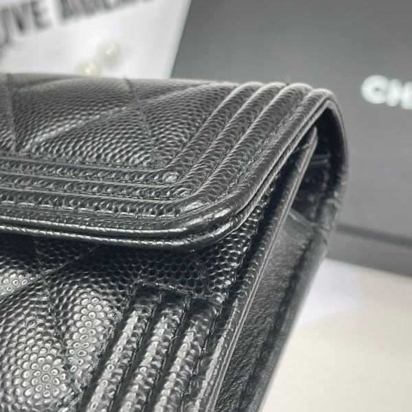 【12期0利率】CHANEL BOY牛皮中夾【9成新】 