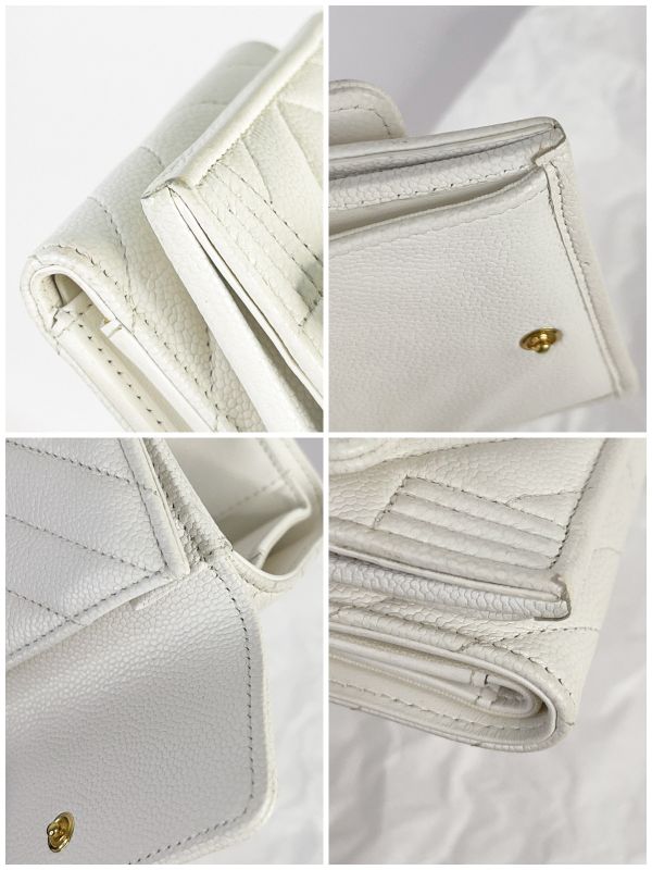 【9成新】CHANEL 24C  BOY 迷你三折雙層短夾 