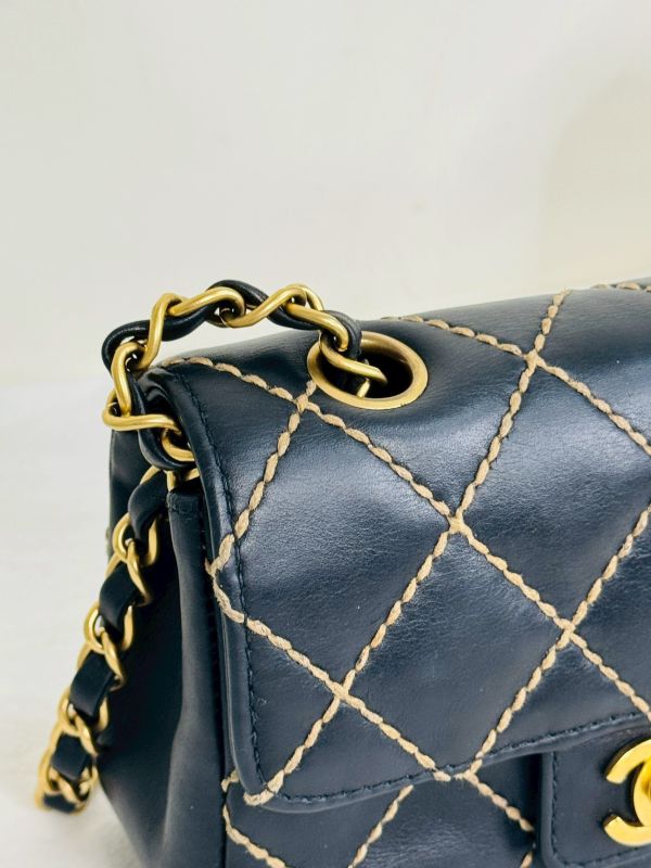 【分期0利率】CHANEL VINTAGE 外縫線方胖【9成新】 