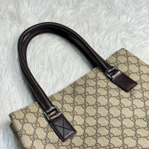 【12期0利率】GUCCI 經典雙G LOGO 緹花防水PVC琴譜包【85成新】 