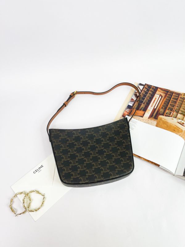 【95成新】CELINE Croque 老花腋下包 