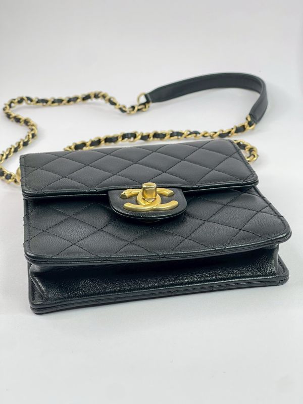 【95成新】CHANEL 19SS 珍珠方形口蓋包 