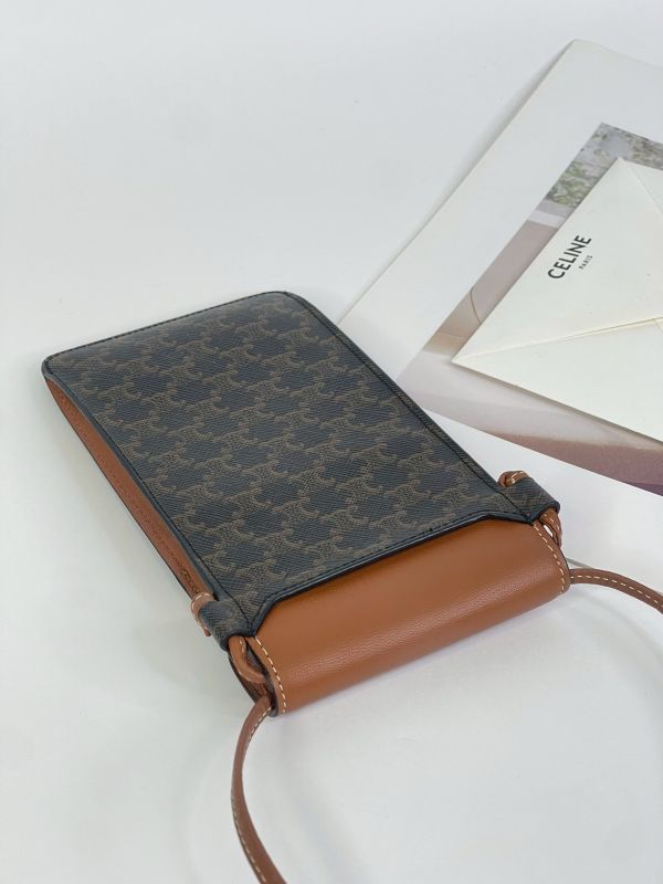 【9成新】CELINE 老花直立式手機包 