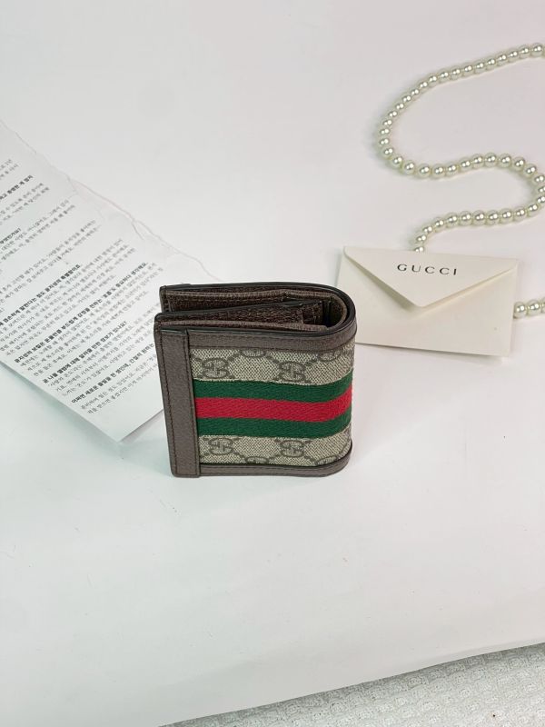 【分期0利率】GUCCI OPHIDIA GG零錢對開短夾【95成新】