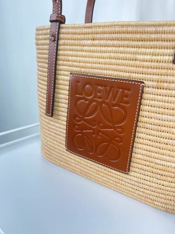 【分期0利率】LOEWE 手提肩背草編包【9成新】 