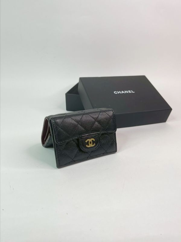 【分期0利率】CHANEL COCO迷你雙層三折短夾【9成新】