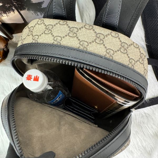 【12期0利率】GUCCI SUPREME 滿版印花後背包【全新閒置品】 