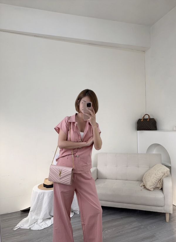 【12期0利率】YSL WOC 魚子醬鍊包 22.5CM【9成新】 
