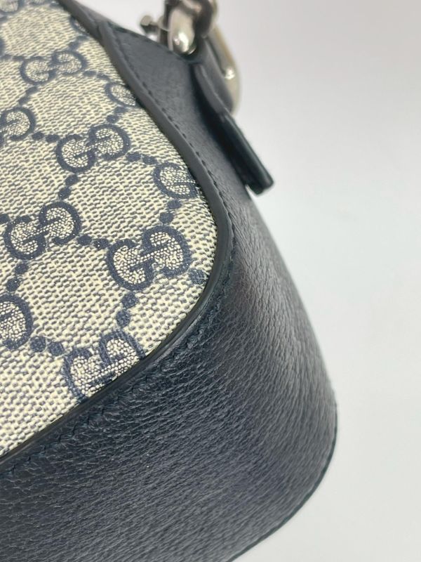 【95成新】GUCCI GG Supreme 帆布印花織帶相機包 