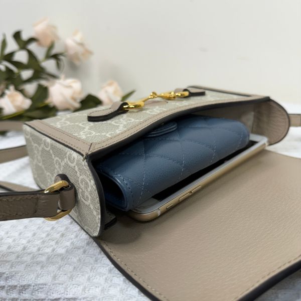 【12期0利率】Gucci 馬銜扣 1955 迷你包【9成新】 