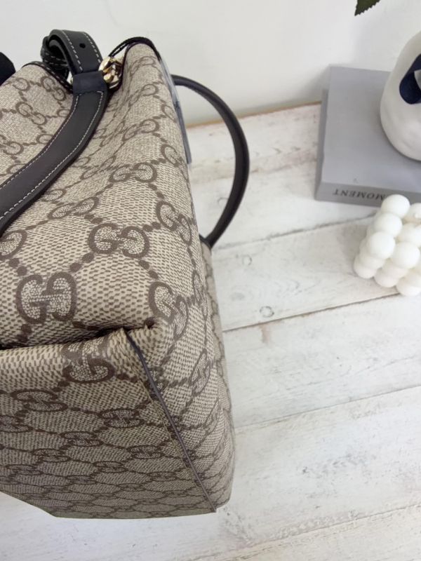 【99成新】GUCCI GG Emblem系列小號水桶包 