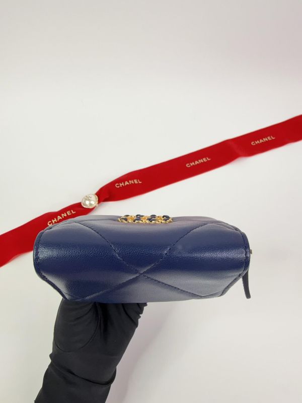 【未使用閒置品】CHANEL 19 拉鍊零錢包 