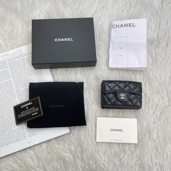 【12期0利率】CHANEL COCO迷你三折短夾【22年3月香港購證】【9成新】 